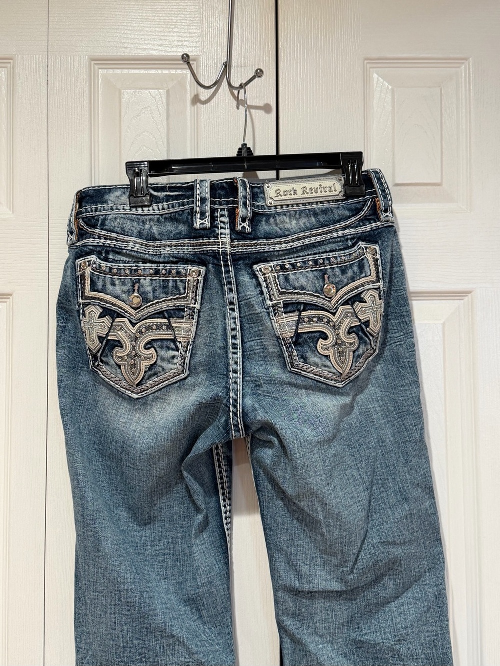 Rock Revival Women's Washed Blue Boot Cut Jeans - Picture 5 of 7